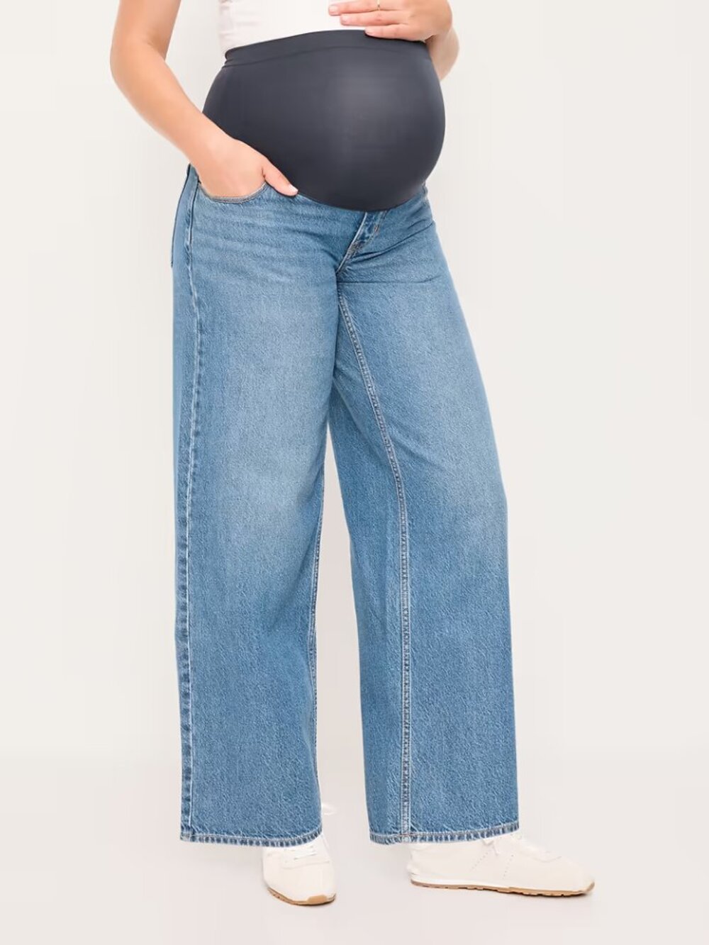 Maternity Full-Panel  Baggy Jeans
